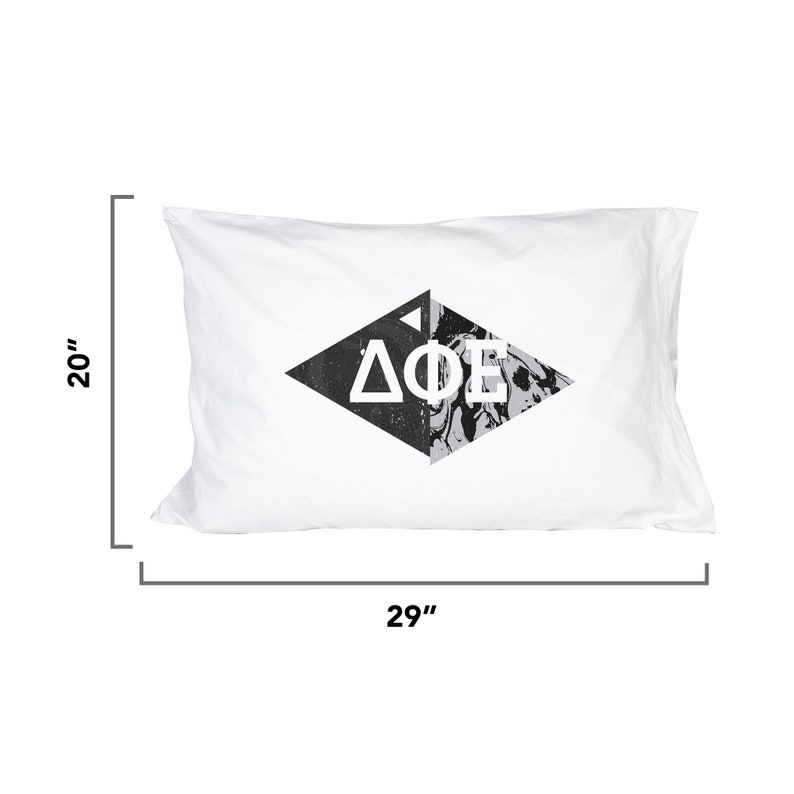 Delta Phi Epsilon Marble Diamond Pillowcase 300 Thread 100/% Cotton Count DPhie