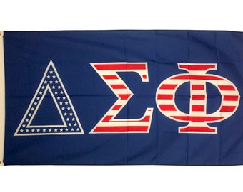 Delta Sigma Phi USA Letter Fraternity Flag 3&#39; x 5&#39; Delta Sig