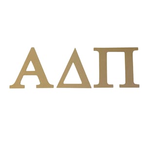 Alpha Delta Pi Sorority 7.5&quot; Unfinished Wood Letter Set ADPi
