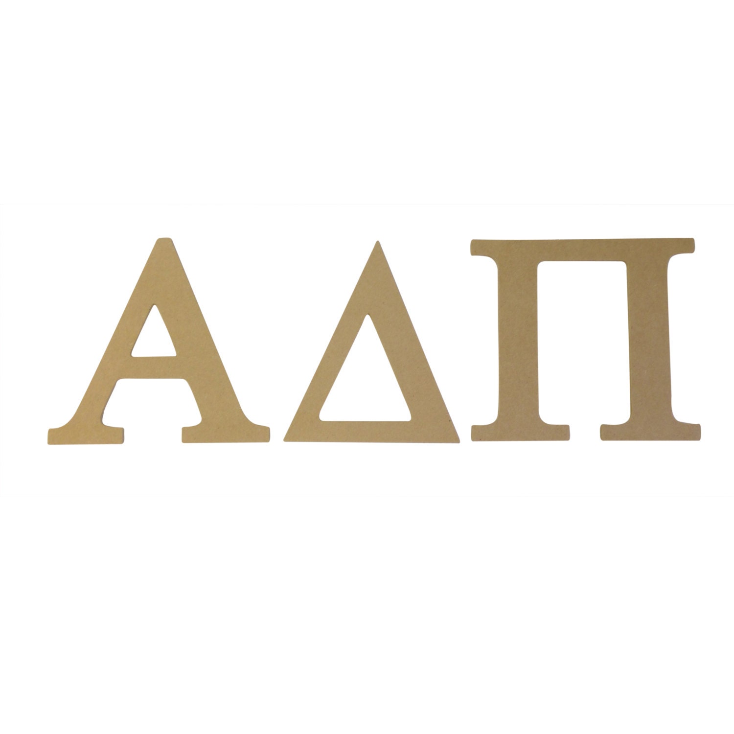 Alpha Delta Pi Sorority 7.5" Unfinished Wood Letter Set ADPi
