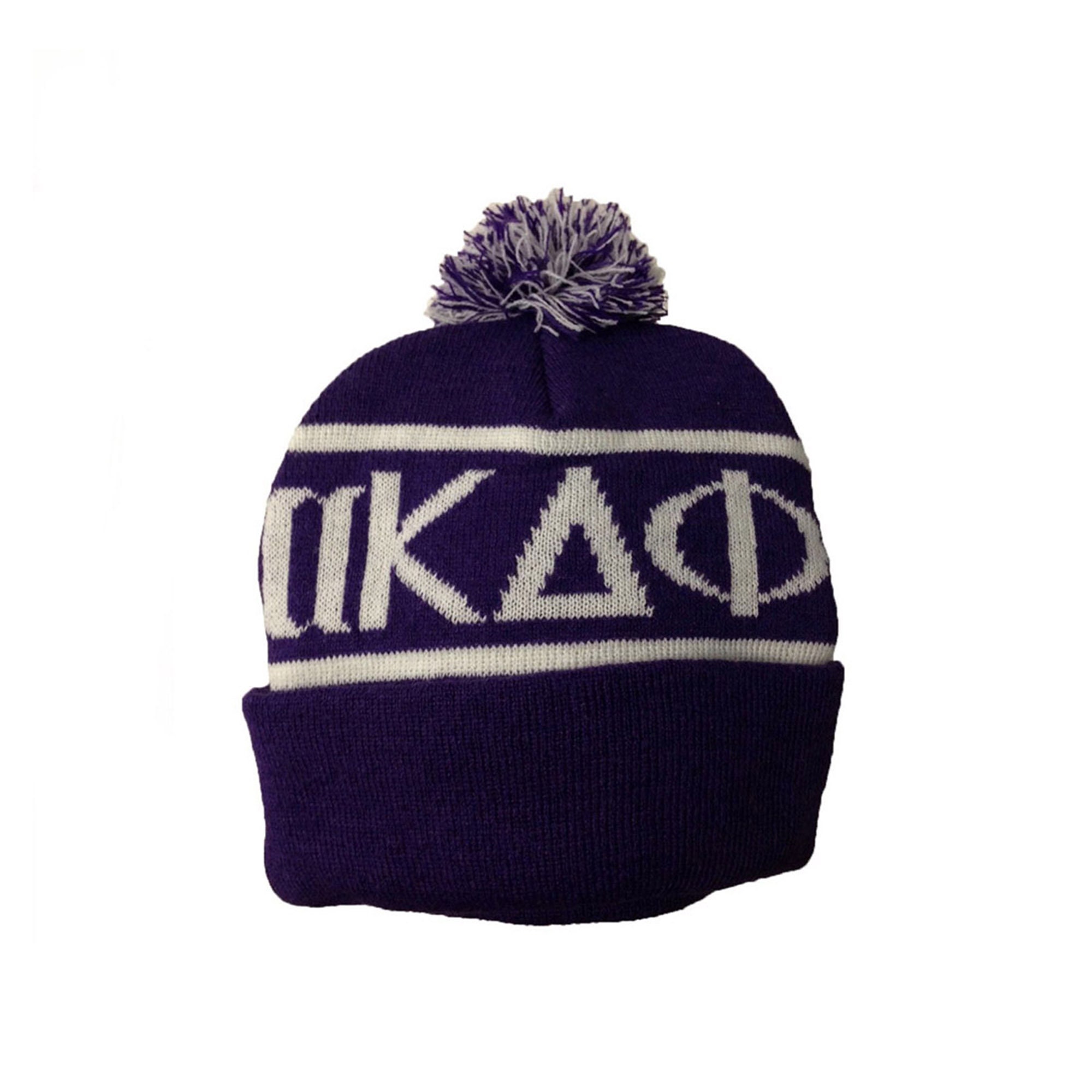 Alpha Gamma Delta Knit Beanie Pom Winter Hat