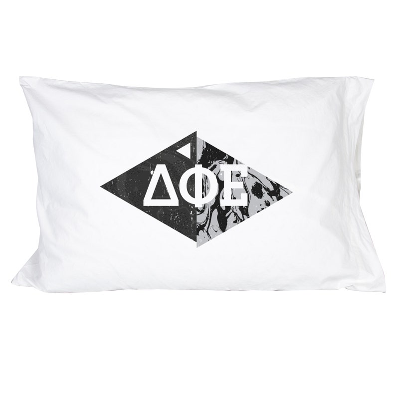 Delta Phi Epsilon Marble Diamond Pillowcase 300 Thread 100/% Cotton Count DPhie