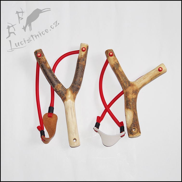 Old Friends - Set of two Natural Fork Slingshots for Adults
