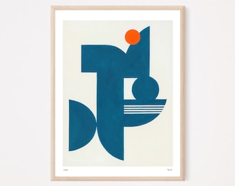 Abstract Shapes Art Print | Modern Giclée Wall Decor