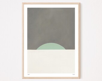 Moonrise Giclée Print, Minimalist Landscape Art