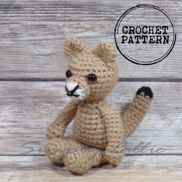 Critter Hollow Mountain Lion Crochet Pattern