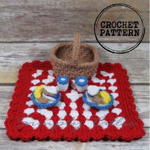 crochet amigurumi picnic playset