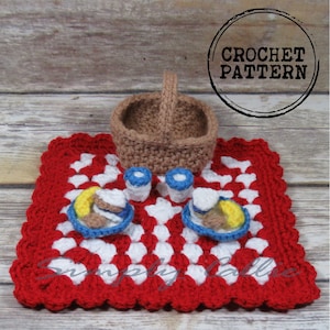 crochet amigurumi picnic playset