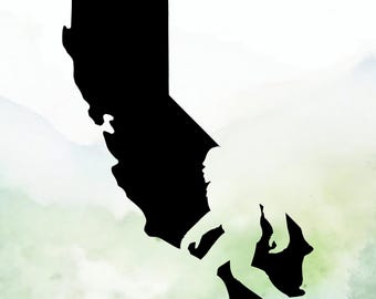 Bigfoot California Vinyl Decal | Sasquatch California Vinyl Decal | Car Decal | Window Decal | Indoor/Outdoor | Permanent