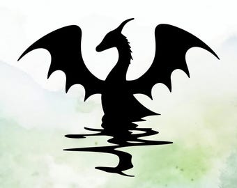 Dragon (Design #38) Vinyl Decal | Car Decal | Window Decal | Laptops. Journals and More | Indoor/Outdoor | Permanent