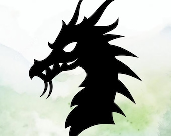 Dragon (Design #53) Vinyl Decal | Car Decal | Window Decal | Laptops. Journals and More | Indoor/Outdoor | Permanent
