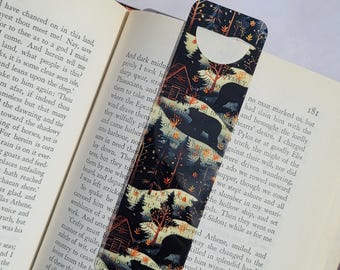 Page Hugger Bookmark | Page Keeper | Winter Cabins