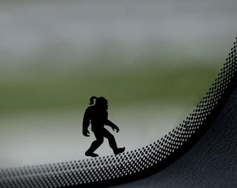 Mini Mama Bigfoot/Sasquatch | Easter Egg Decal | Cryptid | Car Decal | Window Decal | Laptops. Journals and More | Indoor/Outdoor