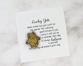 Lucky Yeti Token | Bigfoot | Sasquatch| Pocket Pal | Pocket Hug