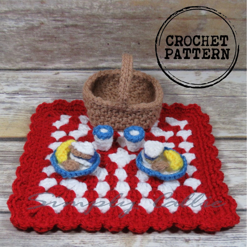 crochet amigurumi picnic playset