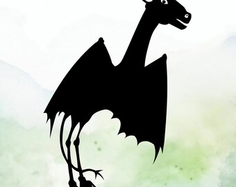 Jersey Devil Vinyl Decal | Cryptid | Car Decal | Window Decal | Laptops. Journals and More | Indoor/Outdoor | Permanent