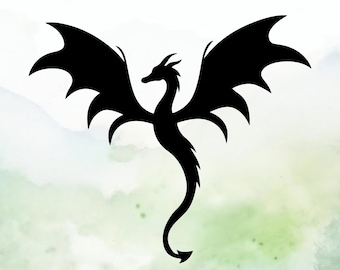 Dragon (Design #46) Vinyl Decal | Car Decal | Window Decal | Laptops. Journals and More | Indoor/Outdoor | Permanent