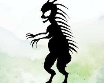 Chupacabra Vinyl Decal | Cryptid | Car Decal | Window Decal | Laptops. Journals and More | Indoor/Outdoor | Permanent