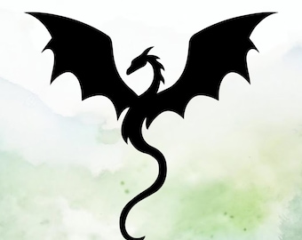 Dragon (Design #41) Vinyl Decal | Car Decal | Window Decal | Laptops. Journals and More | Indoor/Outdoor | Permanent