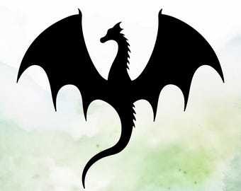 Dragon (Design #8) Vinyl Decal | Car Decal | Window Decal | Laptops. Journals and More | Indoor/Outdoor | Permanent