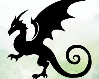 Dragon (Design #34) Vinyl Decal | Car Decal | Window Decal | Laptops. Journals and More | Indoor/Outdoor | Permanent