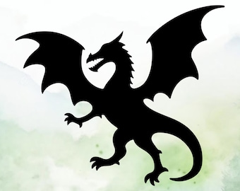 Dragon (Design #50) Vinyl Decal | Car Decal | Window Decal | Laptops. Journals and More | Indoor/Outdoor | Permanent