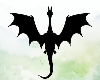 Dragon (Design #3) Vinyl Decal | Car Decal | Window Decal | Laptops. Journals and More | Indoor/Outdoor | Permanent