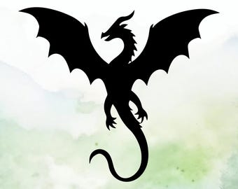 Dragon (Design #57) Vinyl Decal | Car Decal | Window Decal | Laptops. Journals and More | Indoor/Outdoor | Permanent