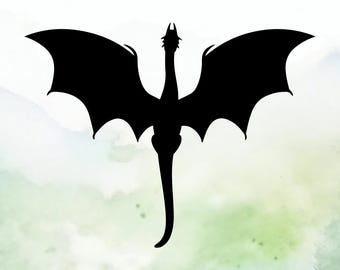 Dragon (Design #2) Vinyl Decal | Car Decal | Window Decal | Laptops. Journals and More | Indoor/Outdoor | Permanent