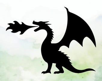 Dragon (Design #29) Vinyl Decal | Car Decal | Window Decal | Laptops. Journals and More | Indoor/Outdoor | Permanent