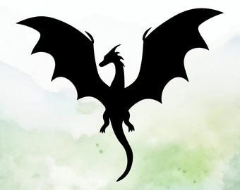 Dragon (Design #9) Vinyl Decal | Car Decal | Window Decal | Laptops. Journals and More | Indoor/Outdoor | Permanent