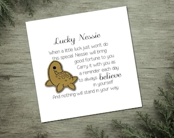 Lucky Loch Ness Monster Token | Nessie | Pocket Pal | Pocket Hug