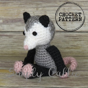 Critter Hollow Opossum Crochet Pattern | Limited Sewing