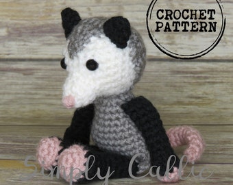 Critter Hollow Opossum Crochet Pattern | Limited Sewing