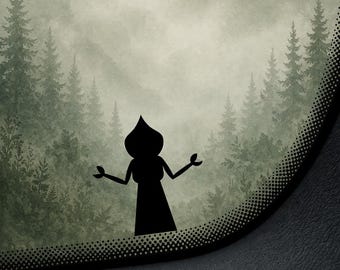 Mini Flatwoods Monster Easter Egg Decal | Cryptid Sticker | Small Car Window Laptop Decal