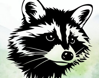 Raccoon Vinyl Decal | Car Decal | Window Decal | Laptops. Journals and More | Indoor/Outdoor | Permanent