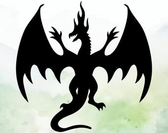 Dragon (Design #45) Vinyl Decal | Car Decal | Window Decal | Laptops. Journals and More | Indoor/Outdoor | Permanent