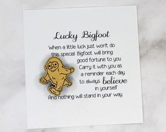 Lucky Sasquatch/Bigfoot Token | Bigfoot | Sasquatch| Pocket Pal | Pocket Hug