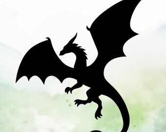 Dragon (Design #20) Vinyl Decal | Car Decal | Window Decal | Laptops. Journals and More | Indoor/Outdoor | Permanent