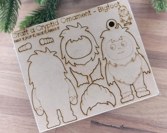 Craft A Cryptid Ornament – Bigfoot | Paint It, Pop It, Glue It & Hang It