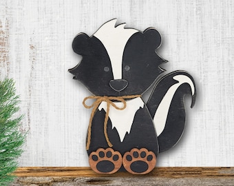 Skunk Shelf Sitter | Home Decor | Woodland Animals | Farmhouse | Cabin