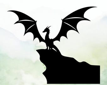 Dragon (Design #40) Vinyl Decal | Car Decal | Window Decal | Laptops. Journals and More | Indoor/Outdoor | Permanent