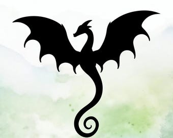 Dragon (Design #12) Vinyl Decal | Car Decal | Window Decal | Laptops. Journals and More | Indoor/Outdoor | Permanent