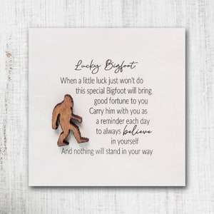 Lucky Bigfoot Token |  Sasquatch | Pocket Pal | Pocket Hug