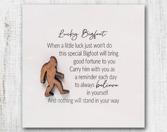 Lucky Bigfoot Token |  Sasquatch | Pocket Pal | Pocket Hug