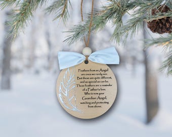 Feathers from an Angel Memorial Ornament