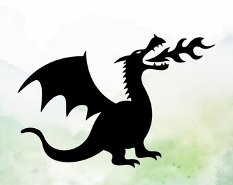 Dragon (Design #58) Vinyl Decal | Car Decal | Window Decal | Laptops. Journals and More | Indoor/Outdoor | Permanent