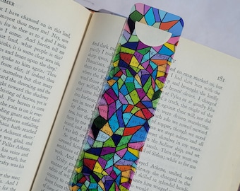 Page Hugger Bookmark | Page Keeper | Pastel Stained Glass
