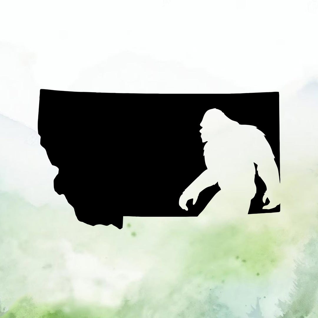 Bigfoot In Montana MT Sticker – Heart Sticker Company - Foto 5