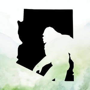 Bigfoot Arizona Vinyl Decal | Sasquatch Arizona Vinyl Decal | Car Decal | Window Decal | Indoor/Outdoor | Permanent